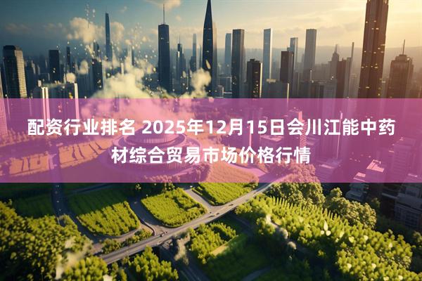 配资行业排名 2025年12月15日会川江能中药材综合贸易市场价格行情